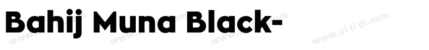 Bahij Muna Black字体转换
